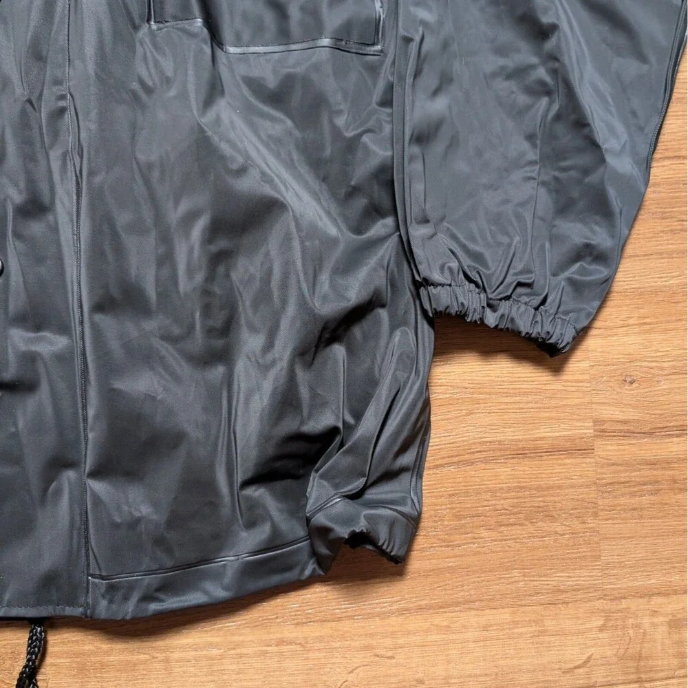 First Gear Premium Riding  Rain Jacket Size Small Full Zip PVC Motorcycle - Picture 2 of 9